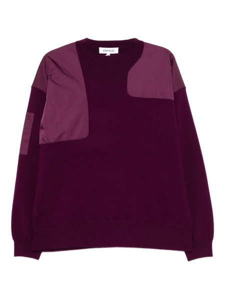  Enföld Pull à Design Patchwork - Violet 
