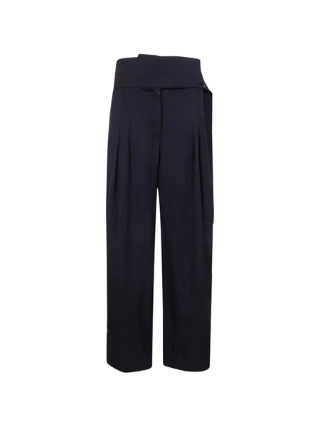  Entire Studios Pantalon Droit à Rayures - Bleu 