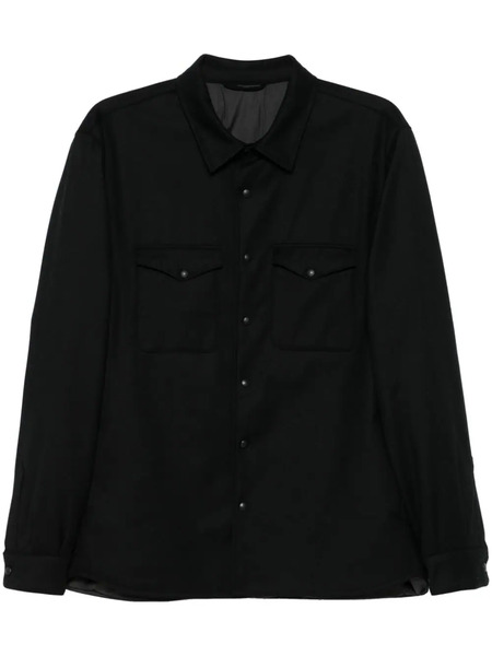  Eraldo Surchemise En Laine Vierge - Noir 