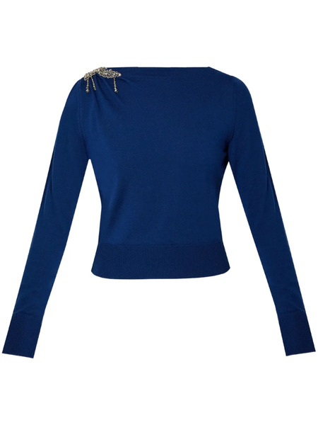  Erdem Pull Crop - Bleu 