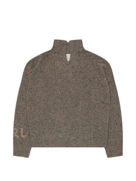 Erl Pull à Col Montant - Gris 