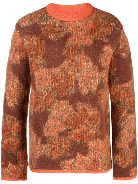  Erl Pull En Maille Intarsia - Orange 