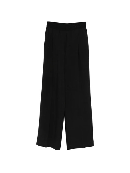 Ermanno Firenze Pantalon à Taille à Logo - Noir 