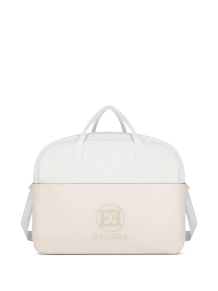  Escada Kids Sac à Langer à Logo Brodé - Blanc 