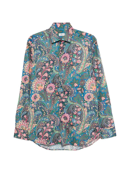  Etro Chemise Imprimée - Bleu 