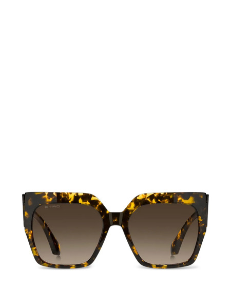  Etro Lunettes De Soleil à Monture Structurée - Marron 