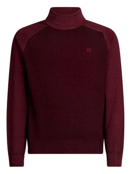  Etro Pull à Col Roulé - Rouge 
