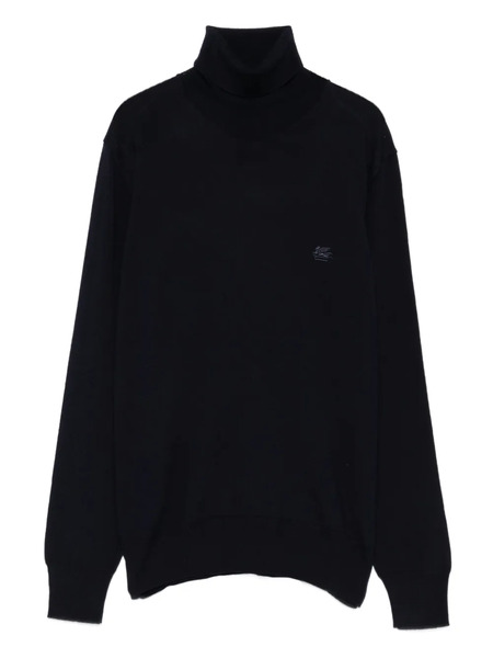  Etro Pull à Logo Brodé - Bleu 
