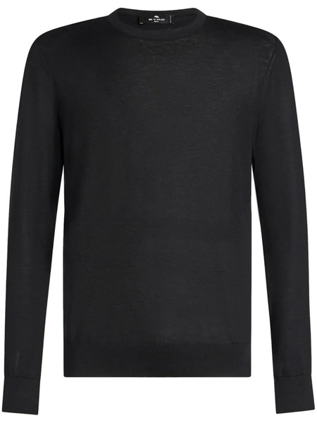  Etro Pull à Logo Brodé - Noir 