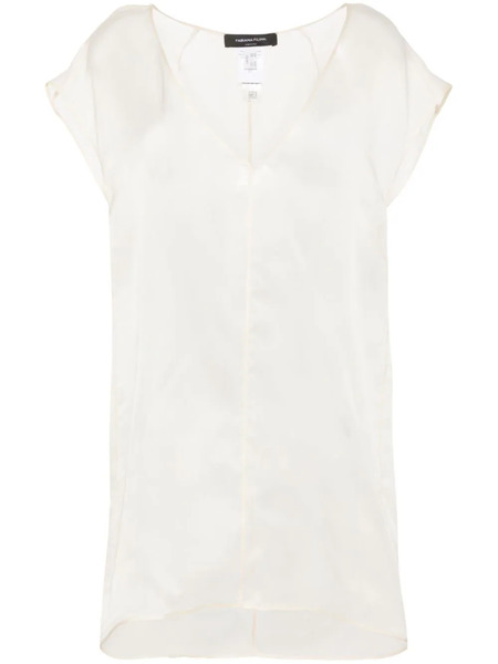  Fabiana Filippi Blouse En Soie à Effet De Transparence - Tons Neutres 