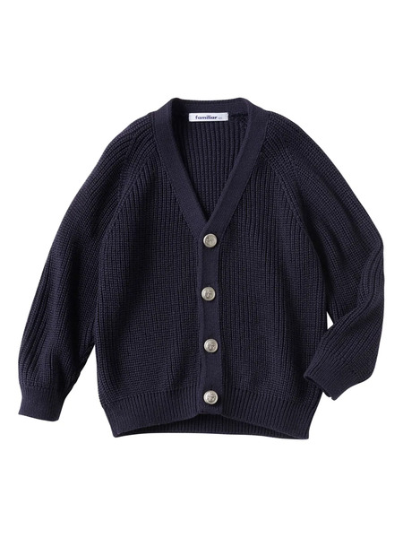  Familiar Cardigan En Maille - Bleu 