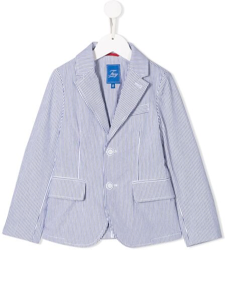  Fay Kids Blazer à Rayures - Bleu 