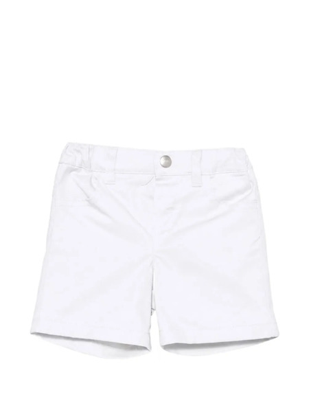  Fay Kids Logo-patch Elasticated-waist Shorts - Blanc 