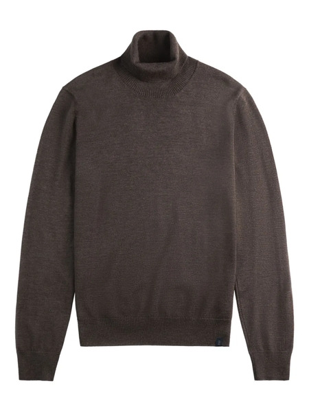  Fay Pull à Col Roulé - Marron 