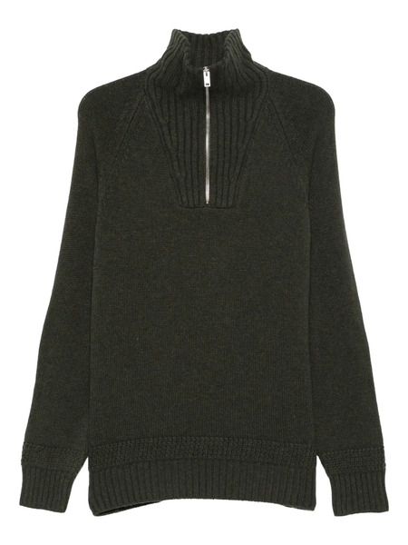  Fay Pull à Col Zippé - Vert 