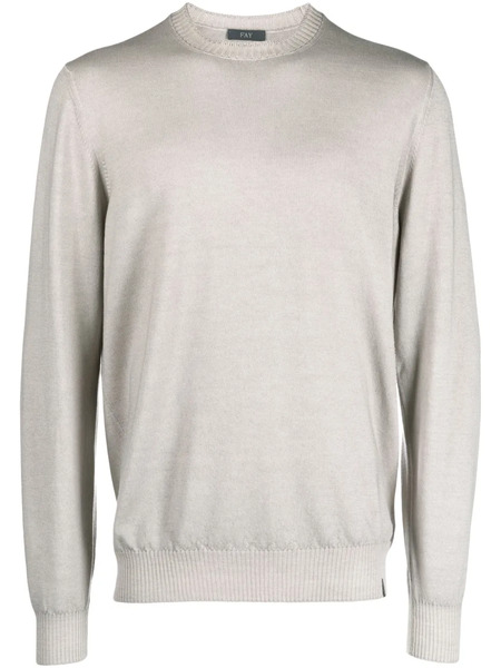  Fay Pull à étiquette Logo - Gris 