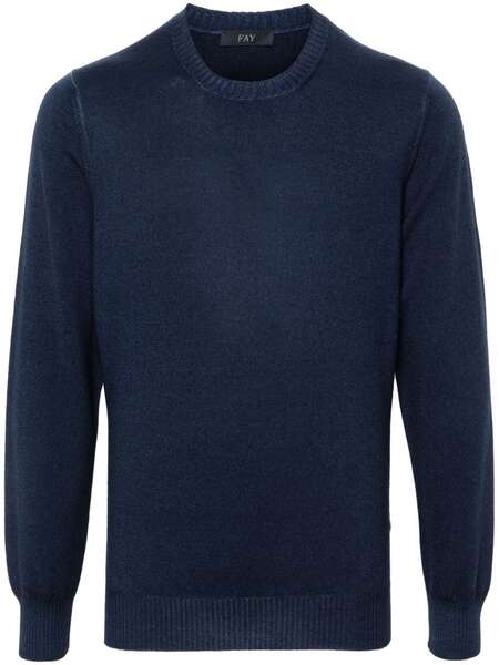  Fay Pull à Logo Brodé - Bleu 