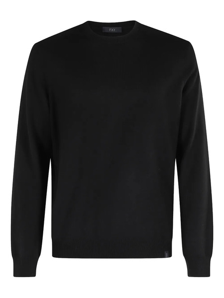  Fay Pull En Laine Vierge - Noir 