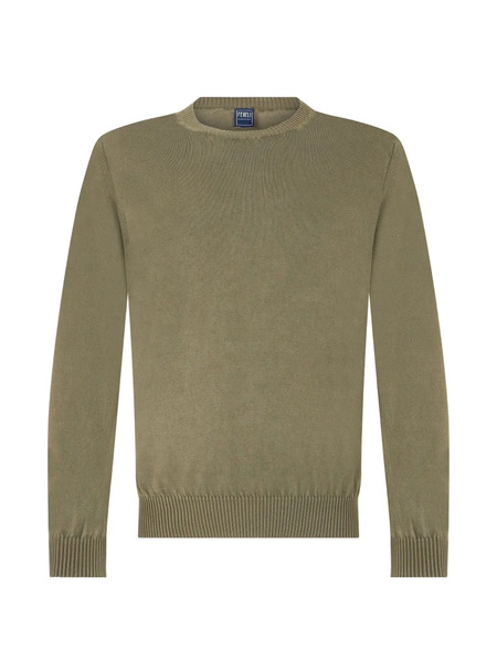  Fedeli Crew-neck Long-sleeve Sweater - Vert 