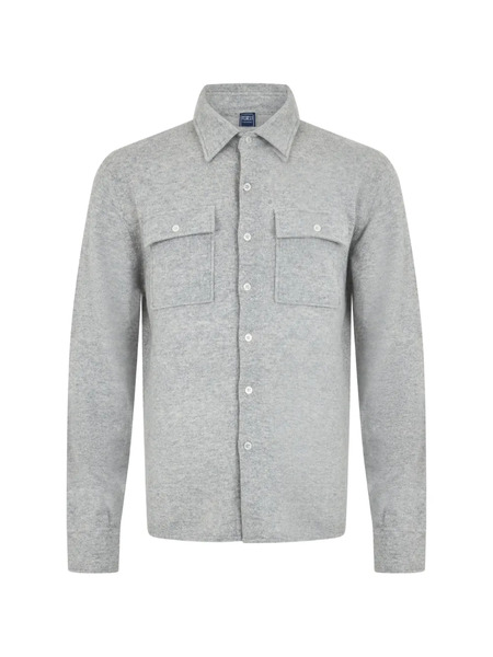  Fedeli Knit Button-up Sweater - Gris 