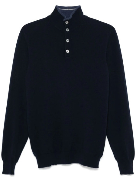  Fedeli Pull En Cachemire - Bleu 