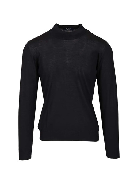 Fedeli Pull En Laine Vierge - Noir 