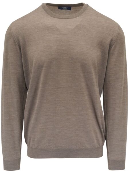  Fedeli Pull En Laine Vierge - Tons Neutres 
