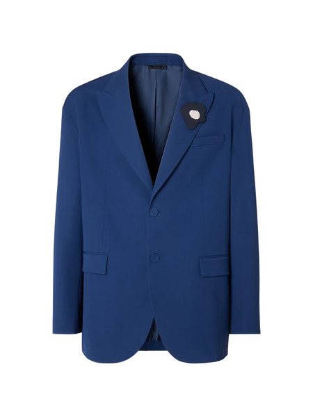  Fendi Blazer En Gabardine - Bleu 