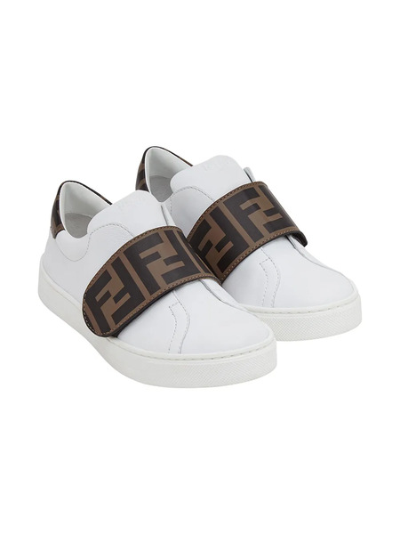  Fendi Kids Baskets Zucca - Blanc 