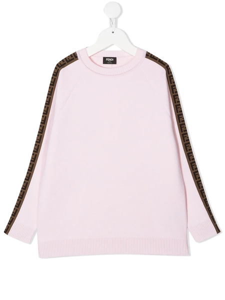  Fendi Kids Pull à Détails Ff - Rose 