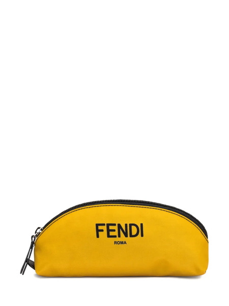  Fendi Kids Trousse De Crayon à Fermeture Zippée - Jaune 