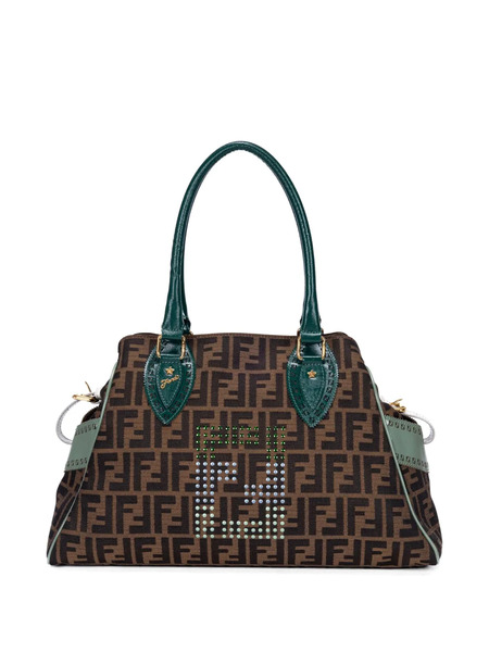  Fendi Pre-owned Du Jour Star Zucca Tote Bag - Marron 