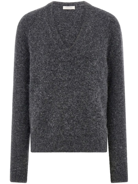  Ferragamo Pull à Col V - Gris 
