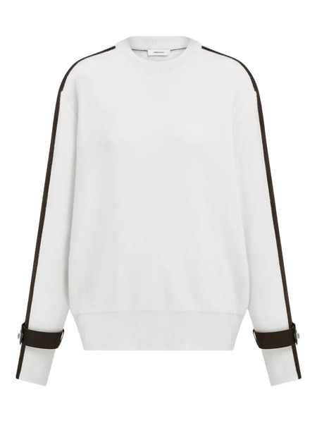  Ferragamo Pull à Détail De Boucle - Blanc 