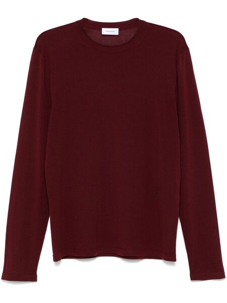  Ferragamo Pull à Logo Brodé - Rouge 