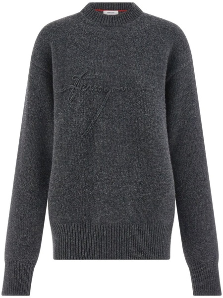  Ferragamo Pull En Laine Vierge - Gris 