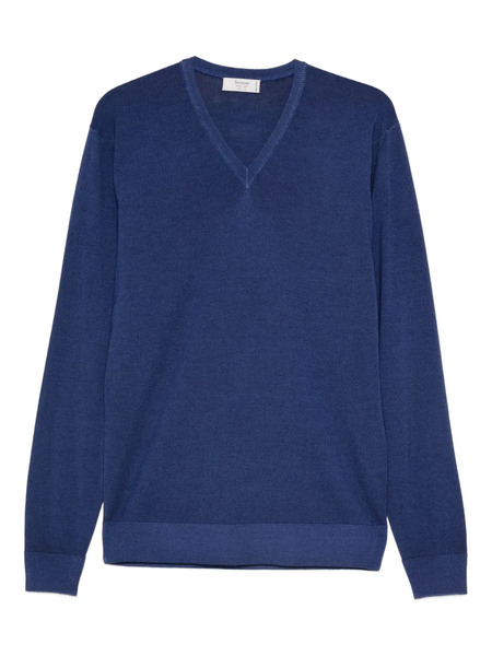  Ferrante Pull à Col V - Bleu 