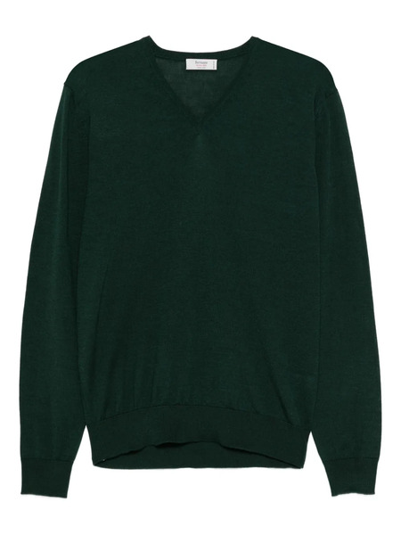  Ferrante Pull à Col V - Vert 