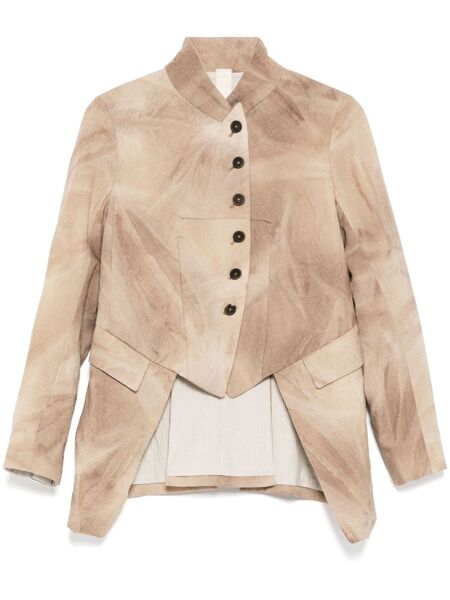  Forme D'expression Blazer à Effet Usé - Marron 