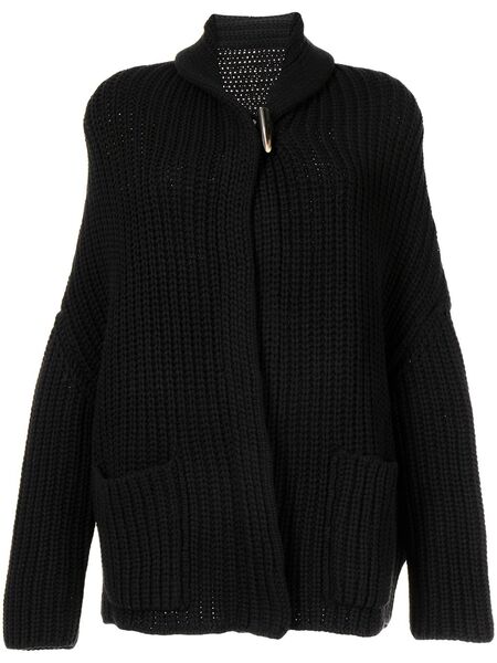  Forme D'expression Cardigan En Laine Mélangée - Noir 