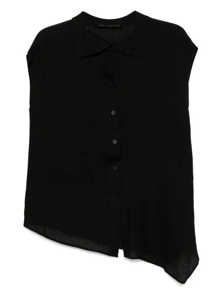  Forme D'expression Chemise En Lin - Noir 