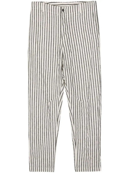  Forme D'expression Pantalon En Lin à Rayures - Blanc 