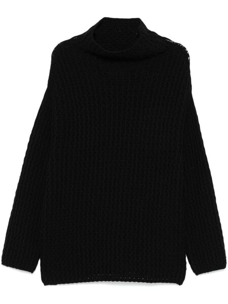  Forme D'expression Pull En Maille épaisse Nervurée - Noir 