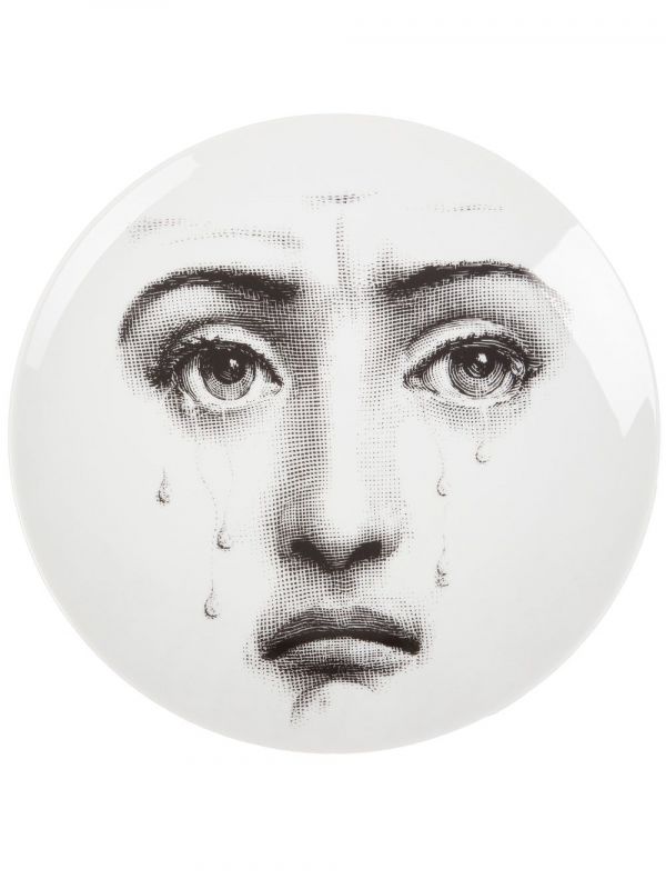  Fornasetti Assiette Tema E Variazioni - Blanc 