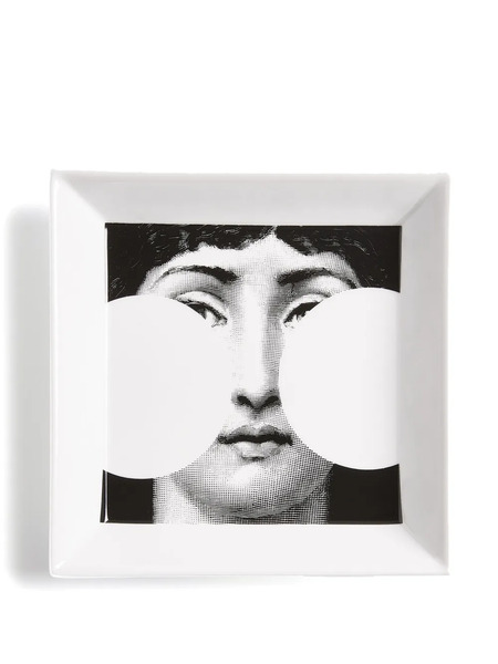  Fornasetti Assiette Tema E Variazioni N.149 (20,8 Cm X 20,8 Cm) - Blanc 