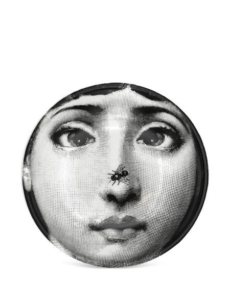  Fornasetti Face-print Trinket Box - Noir 