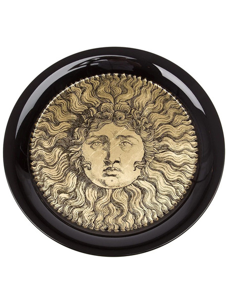  Fornasetti Plateau Rond sole Ricciuto - Noir 