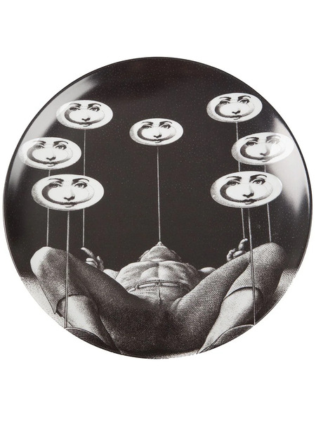  Fornasetti tema E Variazioni Assiette - Noir 