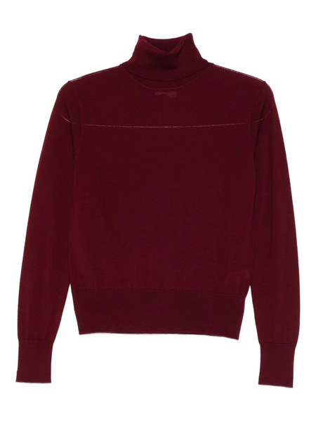  Forte Forte Pull à Col Roulé - Rouge 
