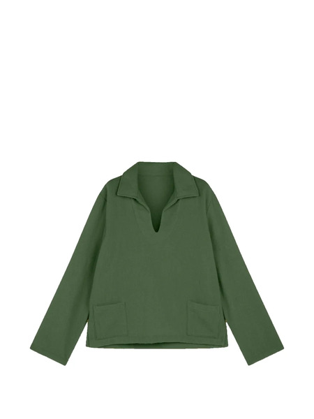  Fortela Pull Franco2 à Col V - Vert 